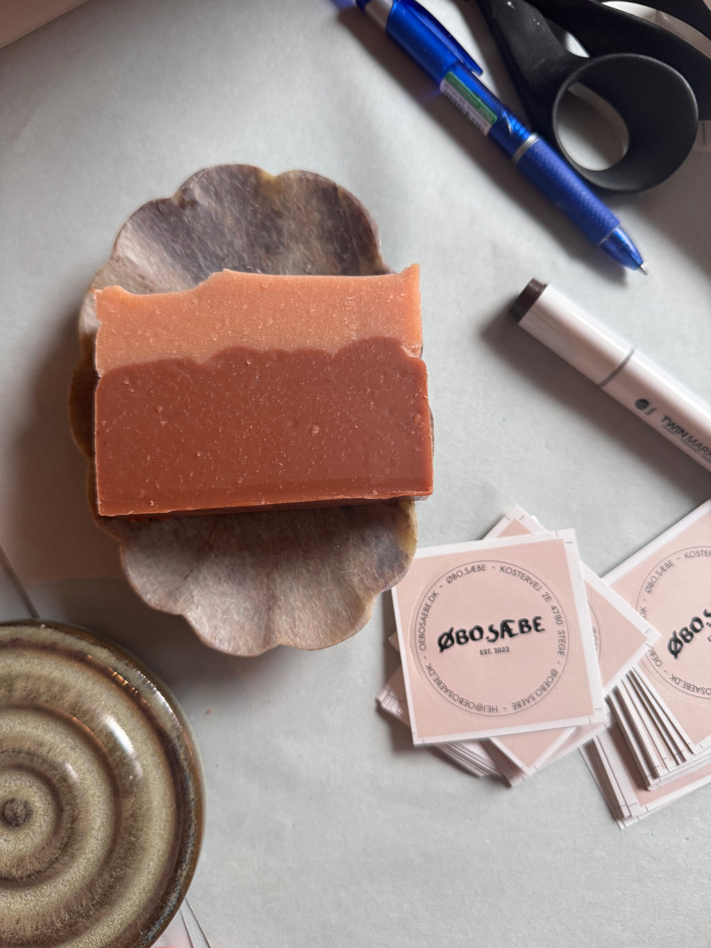 Sæbeskål i fedtsten